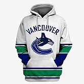 Canucks White All Stitched Hooded Sweatshirt,baseball caps,new era cap wholesale,wholesale hats